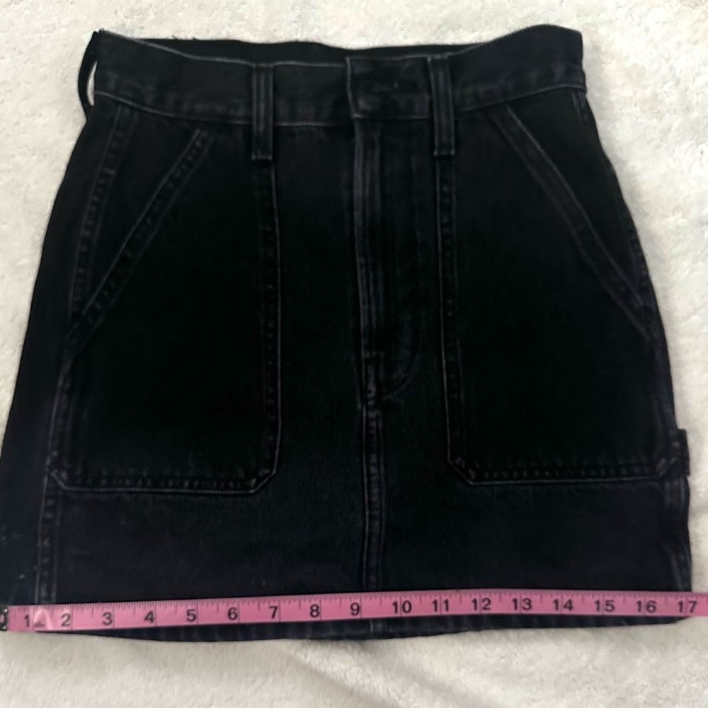 Denim Forum by Aritzia Black Denim Mini Skirt - Picture 6 of 7